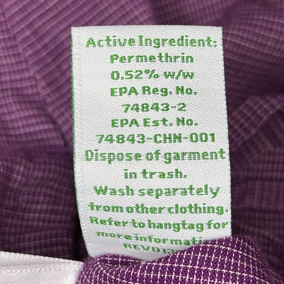 Exofficio Women’s Kutula Tunic Purple Button Down with Insect Shield Small 4-6 - Picture 11 of 12